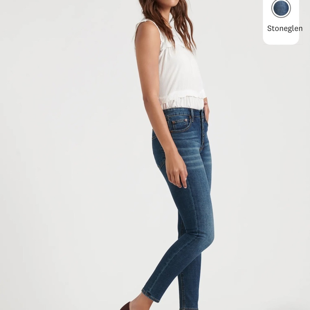 Lucky Brand Button Fly High Rise Skinny Jeans Sz 10 NEW - Picture 5 of 12